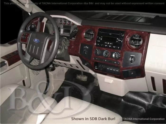 Ford F 250 350 450 550 2008 2010 Interior Molded Flat Dash Kit