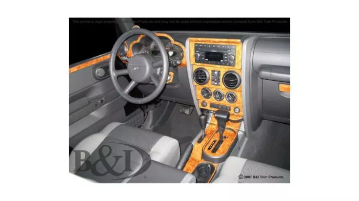 Jeep Wrangler 2007-2010 Dash Trim Kit | 2&4 Door, 26 Pcs