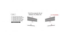 Toyota Avalon 2005-2010 basic exterior kit, 6 Pcs.