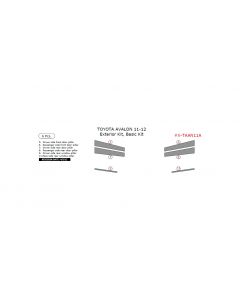 Toyota Avalon 2011-2012 basic exterior kit, 6 Pcs.