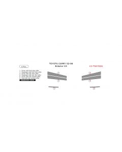 Toyota Camry 2002-2006 exterior kit, 6 Pcs.