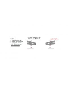 Toyota Camry 2007-2011 basic exterior kit, 6 Pcs.