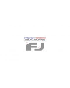 Toyota FJ Cruiser 2007-2014 exterior kit, Optional Spare Tire Cover Lettering (For Models Without Backup Camera), 2 Pcs.