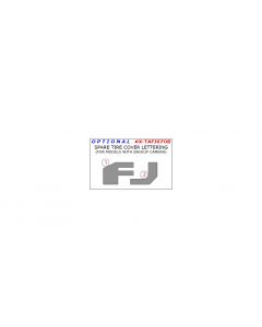 Toyota FJ Cruiser 2007-2014 exterior kit, Optional Spare Tire Cover Lettering (For Models With Backup Camera), 2 Pcs.