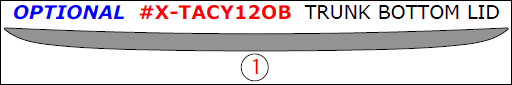 Toyota Camry 2012-2014 exterior kit, Optional Trunk Bottom Lid, 1 Pc.
